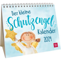 GROHVERLAG 4036442010839 Der kleine Schutzengel-Kalender 2024 - Mini-Aufstellkalender von GROH Verlag