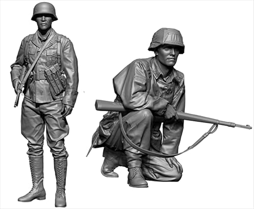 1/35 WWII German Soldier Resin Soldier Kit Unbemalt und unmontiert Figur Resin Model Kit //i8E2v10 von GROKEM