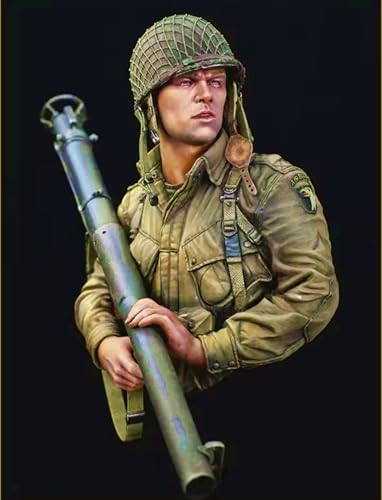 GROKEM 1/10 WWII European Soldier Resin Bust Soldier Kit Unbemalt und unmontiert Figur Resin Model Kit //i6E4v2 von GROKEM