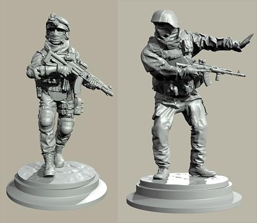 GROKEM 1/35 European Commando Soldier Resin Soldier Kit Unbemalt und unmontiert Figur Resin Model Kit //i7E9v1 von GROKEM