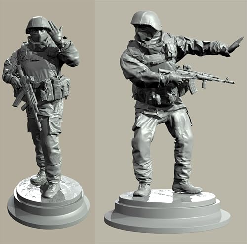 GROKEM 1/35 European Commando Soldier Resin Soldier Kit Unbemalt und unmontiert Figur Resin Model Kit //i7E9v11 von GROKEM