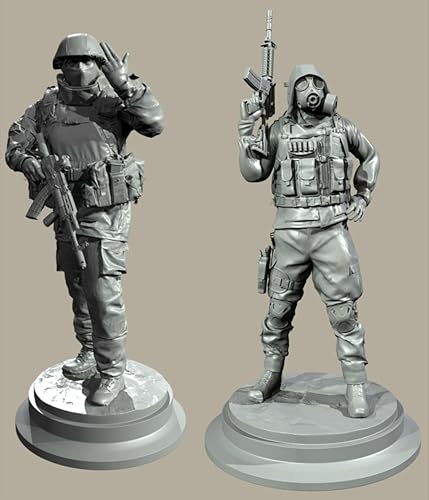 GROKEM 1/35 European Commando Soldier Resin Soldier Kit Unbemalt und unmontiert Figur Resin Model Kit //i7E9v15 von GROKEM