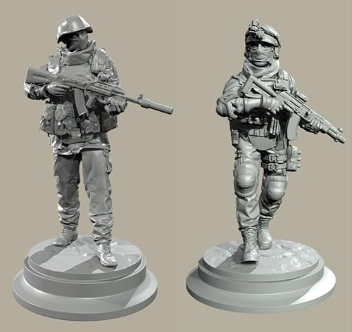 GROKEM 1/35 European Commando Soldier Resin Soldier Kit Unbemalt und unmontiert Figur Resin Model Kit //i7E9v17 von GROKEM