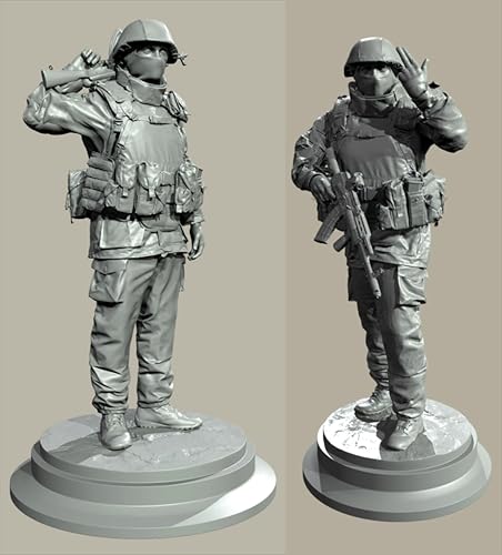 GROKEM 1/35 European Commando Soldier Resin Soldier Kit Unbemalt und unmontiert Figur Resin Model Kit //i7E9v20 von GROKEM