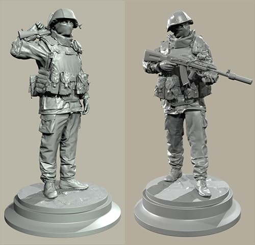 GROKEM 1/35 European Commando Soldier Resin Soldier Kit Unbemalt und unmontiert Figur Resin Model Kit //i7E9v21 von GROKEM