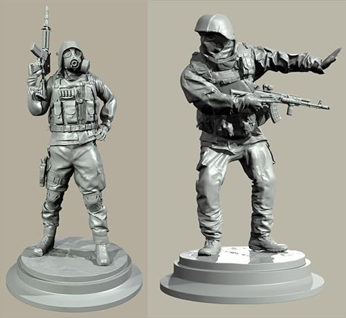 GROKEM 1/35 European Commando Soldier Resin Soldier Kit Unbemalt und unmontiert Figur Resin Model Kit //i7E9v7 von GROKEM