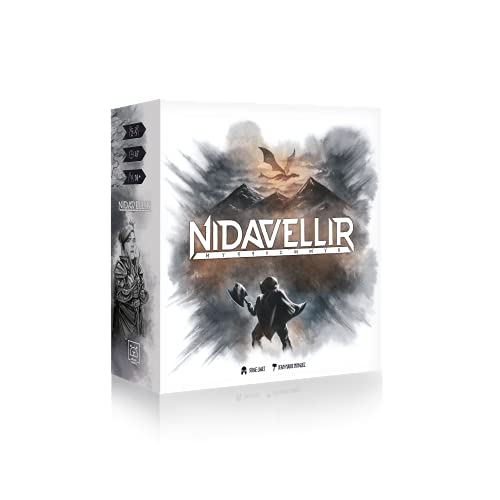 Grrre Games Nidavellir Gesellschaftsspiel – Strategiespiel – Draft-Spiel – französische Version – 2 bis 5 Spieler – ab 10 Jahren – preisgekröntes Spiel Grrre Games Nidavellir Gesellschaftsspiel – Strategiespiel – Draft-Spiel – französische Version – 2 bis 5 Spieler – ab 10 Jahren – preisgekröntes Spiel von GRRRE Games
