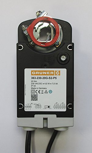 GRUNER 363-230-20G-S2-P5 230V 2-/3 Punkt Klappenantrieb 20Nm von Gruner