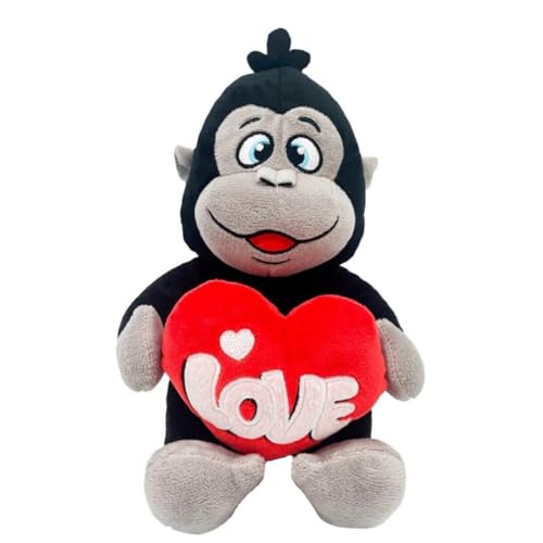 Grupo Moya Plüschfigur, lustig, niedlich, Gorilla mit Herz, Liebe, 20 cm von GRUPO MOYA