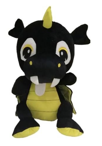 Grupo Moya Plüschfigur Baby Drache, 20 cm (Schwarz) von GRUPO MOYA