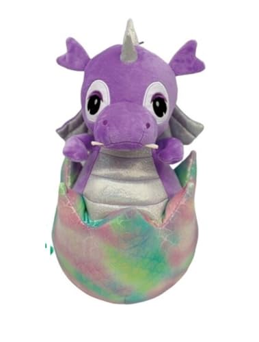 Grupo Moya Plüschfigur Ei mit Drachen, Baby, 20 cm (Violett) von GRUPO MOYA