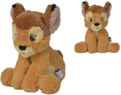 Simba (Bambi) Super Soft Plüschfiguren, Filme, Aristocaten, Der König der Löwen, Dumbo, Bambi, 101 Dalmatiner – geeignet für alle Altersgruppen ab 0 Monaten – 25 cm von GRUPO MOYA