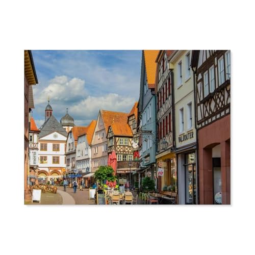 1000 Stück Puzzle，Lohr am Main，Erwachsene Kinder Papiers pielzeug Lernspiel（38x26cm）-F96 von GSBRSNTS