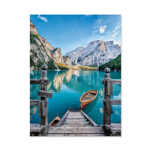 1000Pcs，Braies Lake，Jigsaw Adult Decompression Game Puzzle Studenten Spielzeug Für Kinder Weihnachten Geburtstagsgeschenke（38x26cm）-C34 von GSBRSNTS