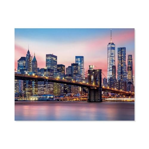 1000Pcs，Brooklyn-Bridge，Erwachsenen Dekompression Spiel Puzzle Studenten Spielzeug Für Kinder Weihnachten Geburtstagsgeschenke（38x26cm）-B64 von GSBRSNTS