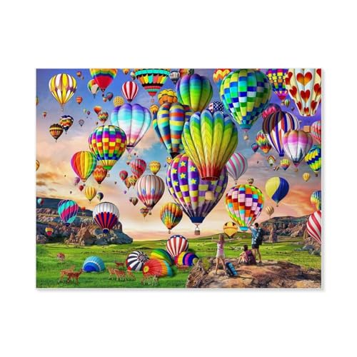 1000Pcs，Hot air Balloon，Jigsaw Adult Decompression Game Puzzle Studenten Spielzeug Für Kinder Weihnachten Geburtstagsgeschenke（38x26cm）-E53 von GSBRSNTS