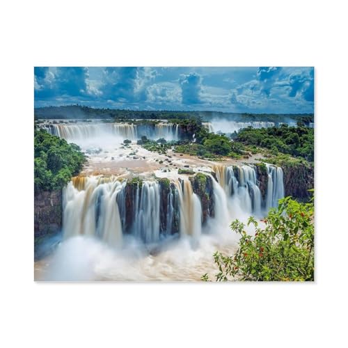 1000Pcs，Wasserfälle von Iguazu，Jigsaw Adult Decompression Game Puzzle Studenten Spielzeug Für Kinder Weihnachten Geburtstagsgeschenke（38x26cm）-A15 von GSBRSNTS