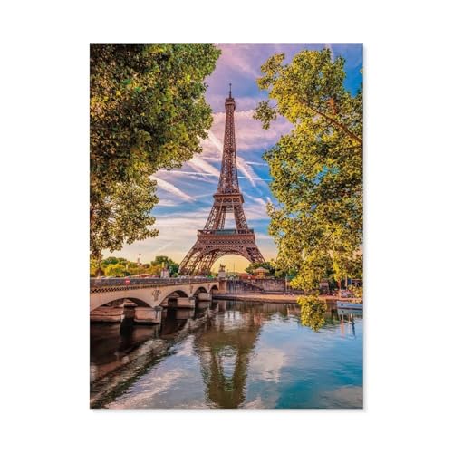 Along The Seine，Puzzle 1000 Teile Holz Puzzle Geeignet Für Erwachsene Kinder Familien Stressabbau Puzzlespiele（75x50cm）-C84 von GSBRSNTS