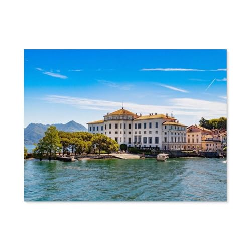 Blick auf die Isola Bella，Puzzles 1000 Teile für Erwachsene, Klassische Puzzle Jungen Mädchen Puzzle für Kinder Teenager Lernspiel Spielzeug（38x26cm）-G42 von GSBRSNTS