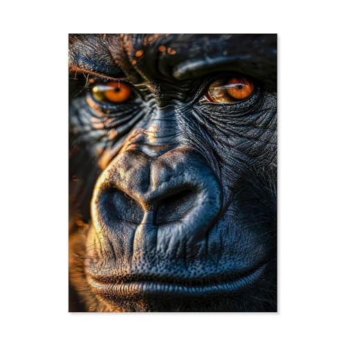 Gorilla，1000 Stück Erwachsene Holz Landschaft Puzzles Für Kinder Lernspielzeug Geschenke（75x50cm）-G55 von GSBRSNTS