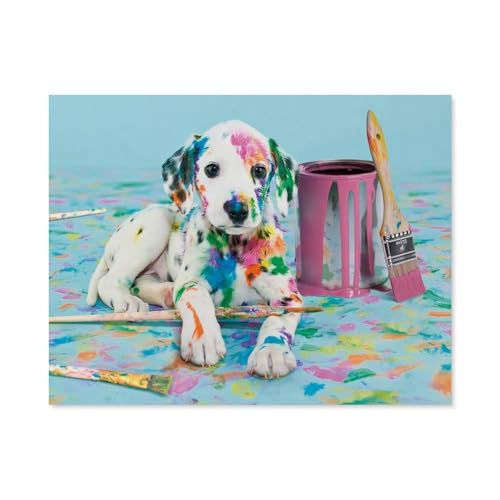 Holz Jigsaw Puzzle 1000 Stück，The Funny Dalmatian，Erwachsene Kinder Spielzeug Dekompressionsspiel（75x50cm）-C30 von GSBRSNTS