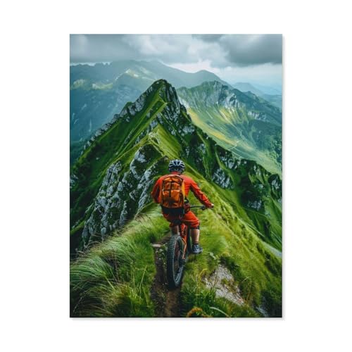 Klassisches Puzzle 3D Puzzle DIY Kit Holz Spielzeug Einzigartiges Geschenk，Freeride im Gebirge，Klassisches Puzzle 3D Puzzle DIY Kit Holz Spielzeug Einzigartiges Geschenk（75x50cm）-F49 von GSBRSNTS