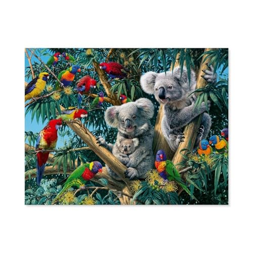 Klassisches Puzzle 3D Puzzle DIY Kit Holz Spielzeug Einzigartiges Geschenk，Koalas im Baum，Klassisches Puzzle 3D Puzzle DIY Kit Holz Spielzeug Einzigartiges Geschenk（75x50cm）-A38 von GSBRSNTS