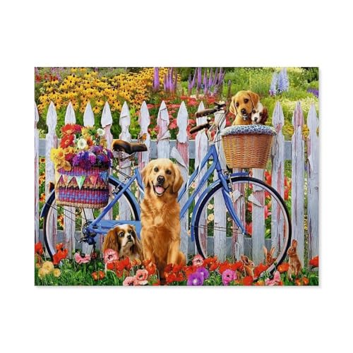 Papier Puzzle 1000 Stück，Hunde，Puzzles Lernspielzeug Für Erwachsene Geburtstagsgeschenk（38x26cm）-D78 von GSBRSNTS