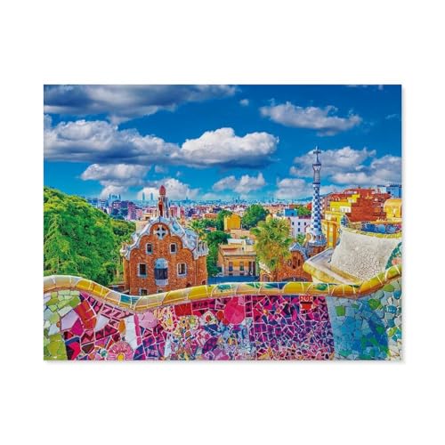 Papier Puzzle 1000 Stück，Park Güell, Barcelona，Lernspielzeug Für Erwachsene Geburtstagsgeschenk（38x26cm）-C97 von GSBRSNTS