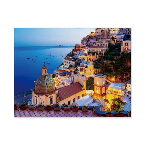 Papier Puzzle 1000 Stück，Positano，Puzzles Lernspielzeug Für Erwachsene Geburtstagsgeschenk（38x26cm）-E51 von GSBRSNTS