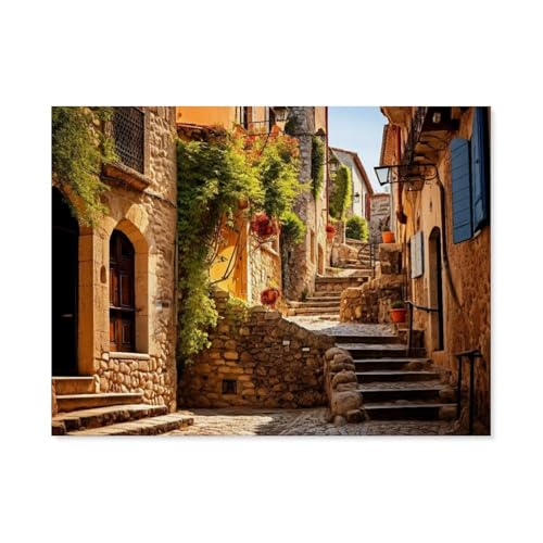 Provence，Papier Landscape Puzzle, Jigsaw Puzzles 1000 Pieces, for Adult Kids Decompression Puzzle Nice Gifts（38x26cm）-G51 von GSBRSNTS