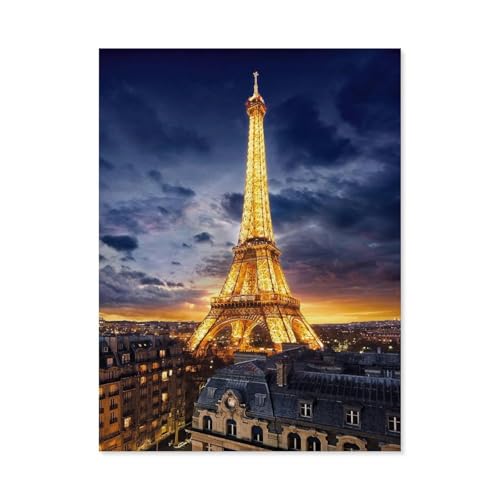 Puzzel Für Erwachsene Jigsaw Puzzle 1000，Eiffelturm，DIY Papp Puzzle Einzigartiges Geschenk（50x70cm）-C41 von GSBRSNTS