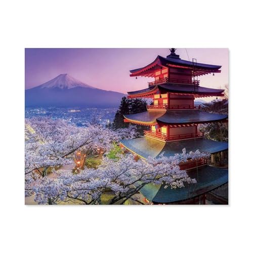 Puzzle 1000 Stück，Mount Fuji，Für Holz Erwachsene Spielzeug Dekompression Spiel（75x50cm）-B62 von GSBRSNTS