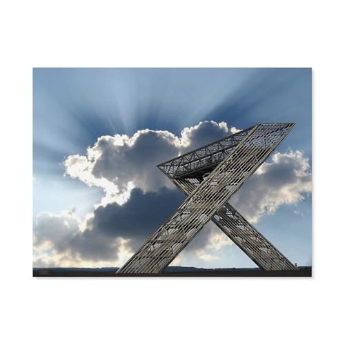 Puzzle 1000 Teile Erwachsenen ，Das Polygon, eine architektonische Meisterleistung，Kind Aus Holz Puzzle Panorama Art DIY Leisure Game Fun Geschenk Spielzeug Geeignete Freunde Familie（75x50cm）-G10 von GSBRSNTS