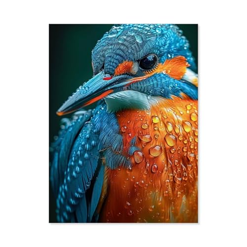 Puzzle 1000 Teile Erwachsenen Puzzle，Eisvogel，Kind Aus Holz Puzzle Panorama Art DIY Leisure Game Fun Geschenk Spielzeug Geeignete Freunde Familie（75x50cm）-F37 von GSBRSNTS