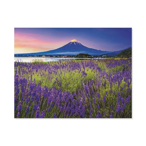 Puzzle 1000 Teile Landschaft Erwachsene Puzzle Papier Puzzle 3D Klassisches Puzzle，Fuji Mountain，DIY Moderne Kunst Hauptdekor（38x26cm）-B10 von GSBRSNTS