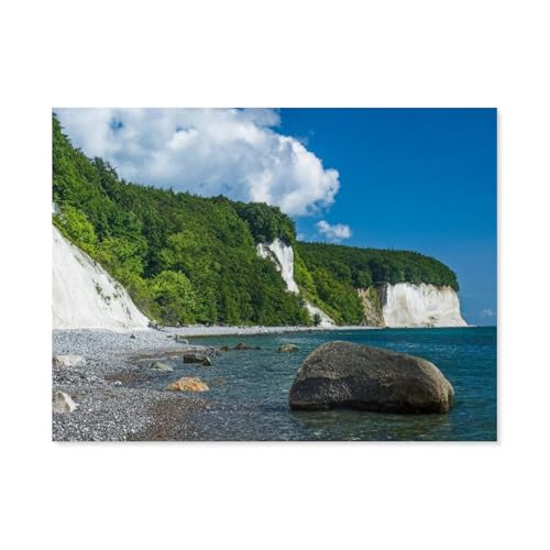 Puzzle 1000 Teile für Erwachsene，Kreidefelsen-Insel Rügen，Puzzle Teenager Jungen Mädchen Puzzle for Teen Lernspiel Holiday Challenging Puzzle（50x70cm）-F61 von GSBRSNTS