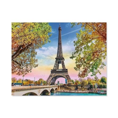 Puzzle 1000 Teile für Erwachsene，Paris，Puzzle Teenager Jungen Mädchen Puzzle for Teen Lernspiel Holiday Challenging Puzzle（38x26cm）-E15 von GSBRSNTS