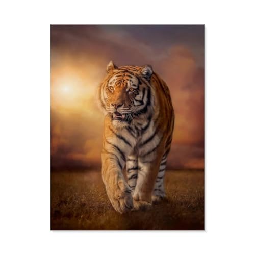 Puzzle 1000 Teile für Erwachsene，Tiger，Puzzle Teenager Jungen Mädchen Puzzle Schwieriges, Herausforderndes Puzzle für Partyspiele（75x50cm）-C66 von GSBRSNTS