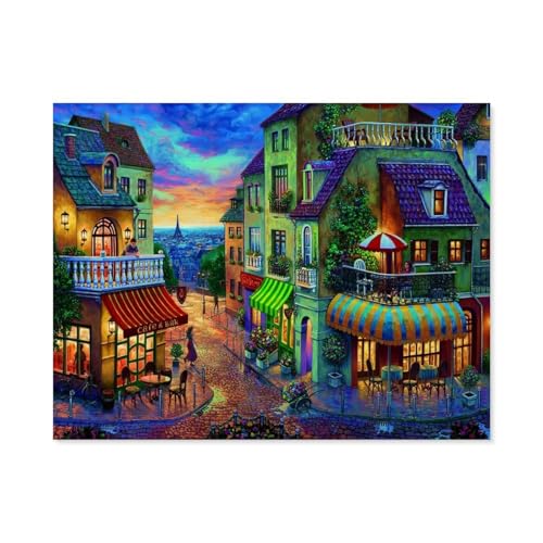 Puzzles 1000 Stück Holz Montage Bild，Paris，Erwachsene Spiele Lernspielzeug（75x50cm）-C99 von GSBRSNTS