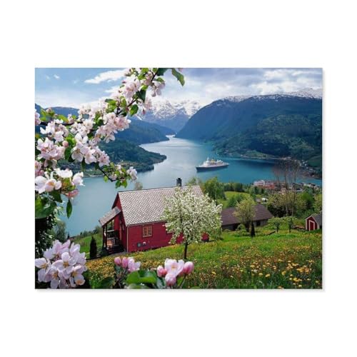 Skandinavische Idylle，Puzzles für Erwachsene 1000 Teile, Klassische Puzzle Puzzle Schwierig für Erwachsene Teenager Freizeit Spaß Spiel Spielzeug （38x26cm）-A57 von GSBRSNTS