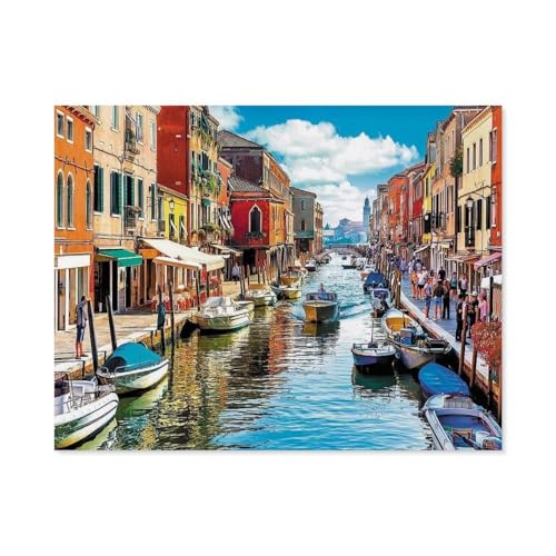 Venedig，Puzzles für Erwachsene 1000 Teile, Klassische Puzzle Puzzle Schwierig für Erwachsene Teenager Freizeit Spaß Spiel Spielzeug （38x26cm）-D49 von GSBRSNTS