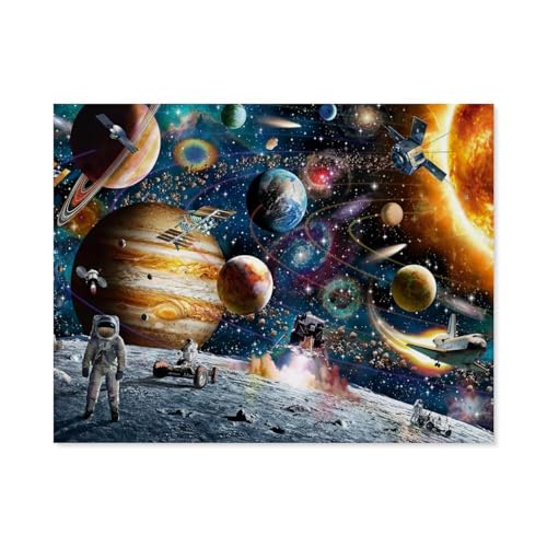 Weltraum，3D Puzzle 1000 Stück, Papier Montiert DIY Puzzle Montage Spielzeug Für Kinder, Papier Puzzle Papier Geschenk（50x70cm）-A66 von GSBRSNTS