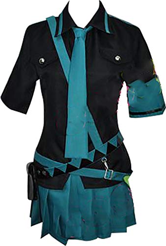 GSFDHDJS Cosplay Kostüm for Vocaloid Hatsune Miku Black Blue von GSFDHDJS