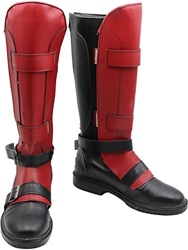 GSFDHDJS Cosplay Stiefel Schuhe for Deadpool Wade Wilson von GSFDHDJS