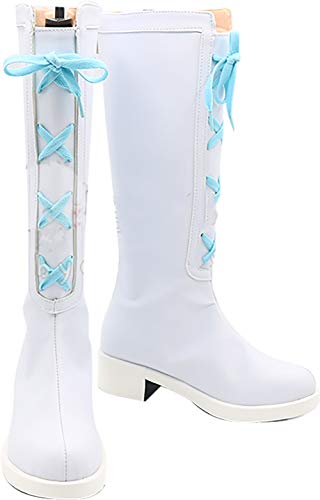 GSFDHDJS Cosplay Stiefel Schuhe for Love Live Yazawa Nico White von GSFDHDJS