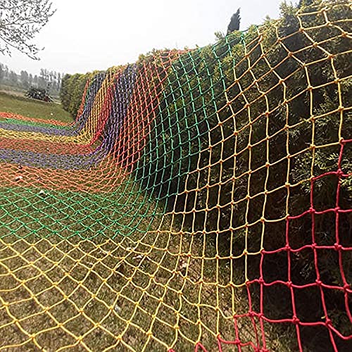 Klettern Sieben farbige Sicherheitsnetze Wetterfestes Sicherheitsschutznetz, buntes Kletter-Frachtnetz, for Kinder, Erwachsene, Haustierschutz, Belastung 150 kg,(1*4m(3.3*12.12ft)) von GSHUPIOU