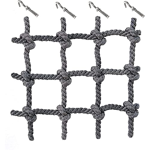 GSHUPIOU Klettern Sieben farbige Sicherheitsnetze for Indoor und Outdoor Kletterseilleiter, Tragkraft 100kg,(2 * 3m(6.6 * 9.9ft)) von GSHUPIOU