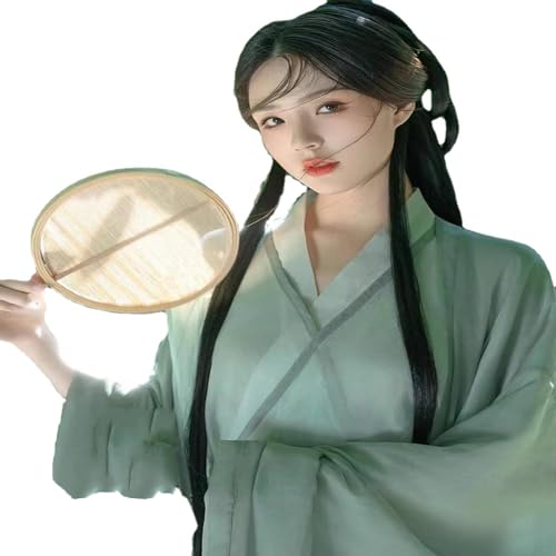 GSHUPIOU Stage Performances Cosplay，han chinese clothing， Hanfu Damenstil Antikes und elegantes Super Unsterbliches Alltagskleid Komplettset(X Large) von GSHUPIOU