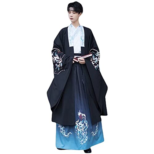 GSHUPIOU Stage Performances Cosplay，han chinese clothing， Hanfu Männer Chinesische Alte Stickerei Hanfu Männlichen Cosplay Kostüm Hanfu Outfit(4X Large) von GSHUPIOU